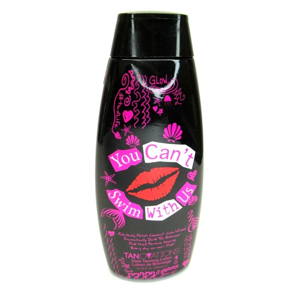 Tanovations You Cant Swim With Us Pink Hued Formula Dark Tanning Lotion 10 oz